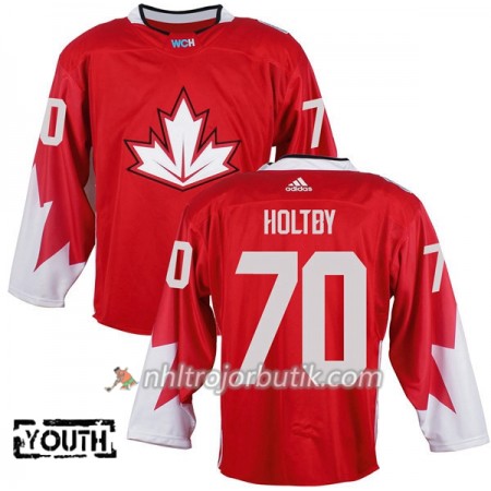 Kanada Tröja Braden Holtby 70 World Cup 2016 Barn Röd